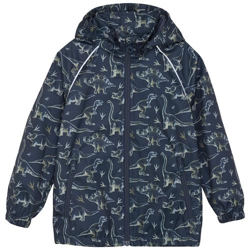 Minymo Mønstret Softshell Jakke Blue Nights 110 cm Softshell Blå  110 cm  Drenge, Piger
