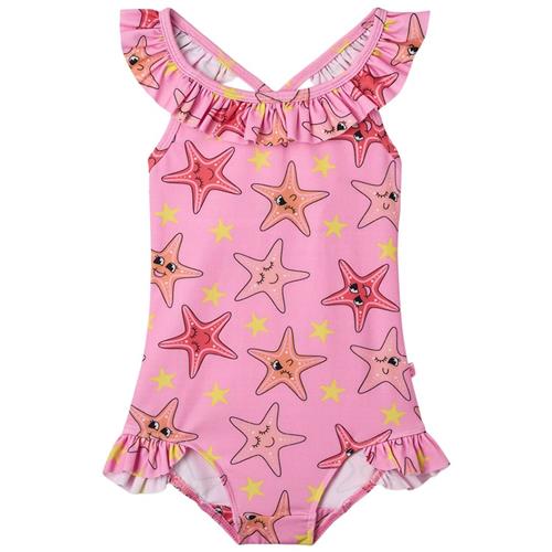 Småfolk Starfish UV50 Badedragt Bubblegum 1-2 Y  Lyserød  1-2 år  Piger