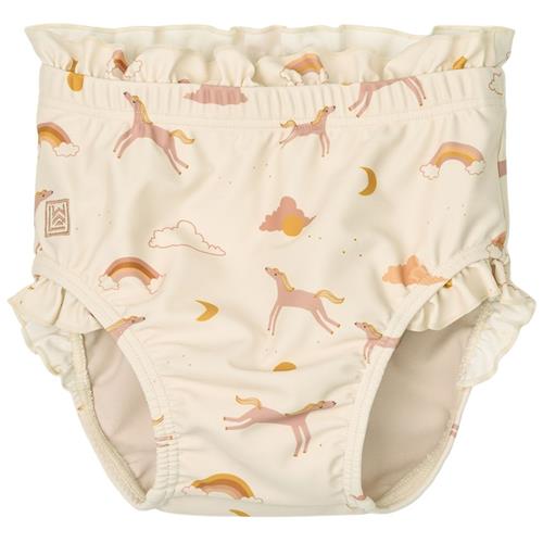 Liewood Manilla Baby-badebukser Dream Ecru 74 cm  Creme  74 cm  Piger