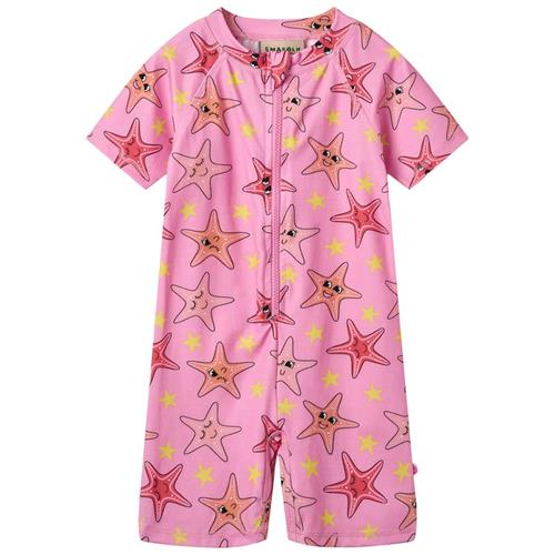 Småfolk Starfish UV-dragt Bubblegum 1-2 Y  Lyserød  1-2 år  Piger