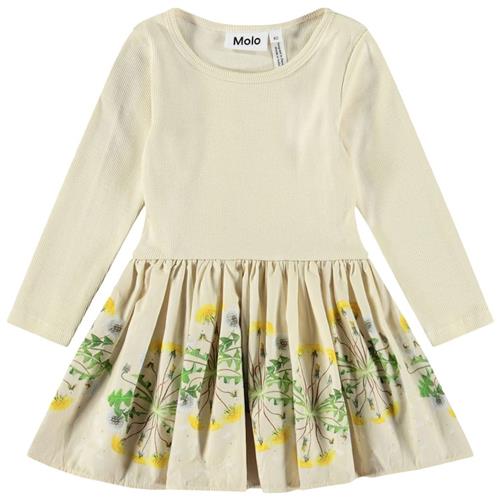 Molo Candi Long-Sleeved Dress Baby Dandelion 74 cm  Beige  74 cm  Piger