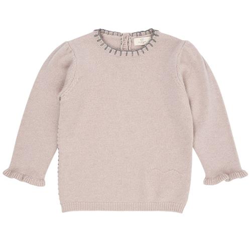 Copenhagen Colors Cashmere Bluse Beige 128 cm  Beige  128 cm  Drenge, Piger