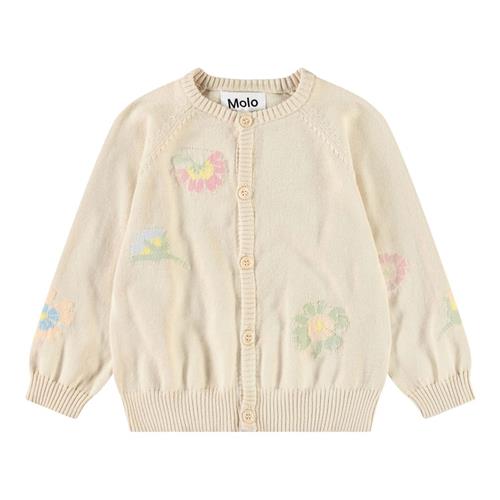 Molo Brody Cardigan Pastel Flora 56 cm  Beige  56 cm  Drenge, Piger