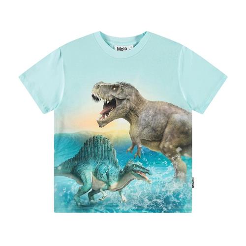 Molo Roxo Short Sleeve T-Shirt Dino Splash 92 cm  Blå  92 cm  Drenge