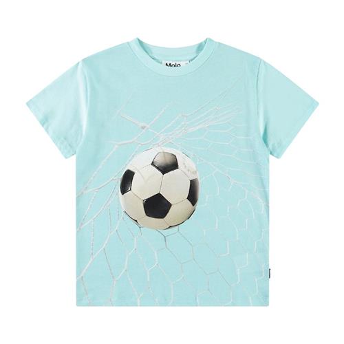 Molo Rame Short Sleeve T-Shirt Goal Time Blue 152 cm  Blå  152 cm  Drenge