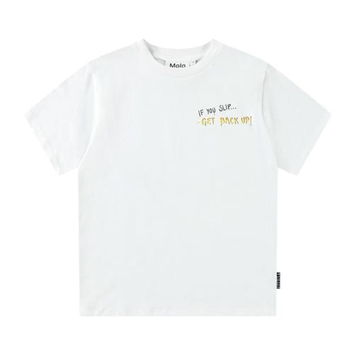 Molo Rodney Short Sleeve T-Shirt If You Slip... 104cm  Hvid  104 cm  Drenge