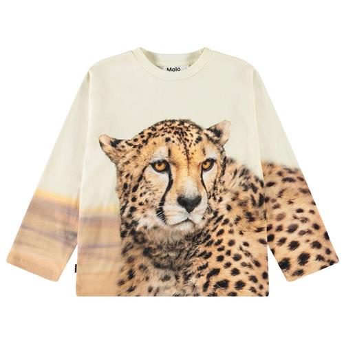 Molo Rollo Long-Sleeved T-Shirt Big Cheetah Light 98 cm  Beige  98 cm  Drenge