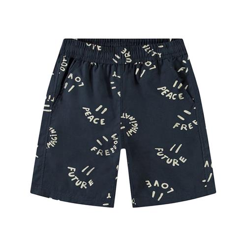 Molo Avart Shorts Smile Words 128 cm  Marineblå  128 cm  Drenge