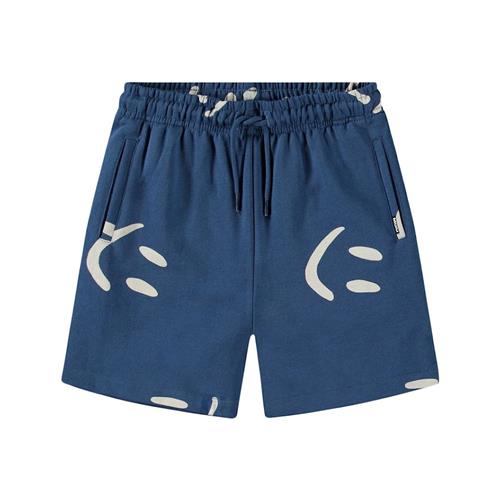 Molo Amil Soft Pants Big Smiles Blue 116 cm  Blå  116 cm  Drenge