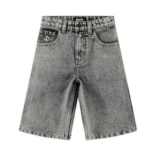 Molo Alpha Woven Shorts Grey Stonewash 122 cm  Grå  122 cm  Drenge