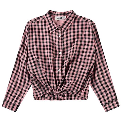 Molo Rafa Shirt Rose Ginham 122/128 cm  Lyserød  122/128 cm  Piger