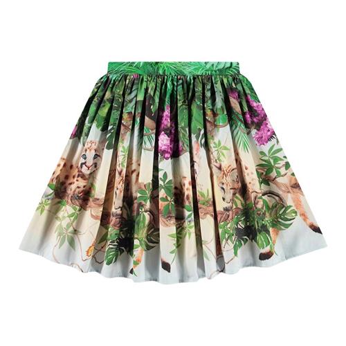 Molo Bonnie Skirt Fluffy Pumas 98/104 cm  Grøn  98/104 cm  Piger