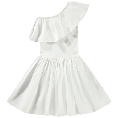 Molo Chloey Short Sleeve Dress Crisp White 98/104 cm  Hvid  98/104 cm  Piger