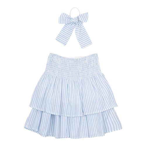 The New Nalani Nederdel White Swan Striped White Swan Striped 3-4 Y  Blå  3-4 år  Piger
