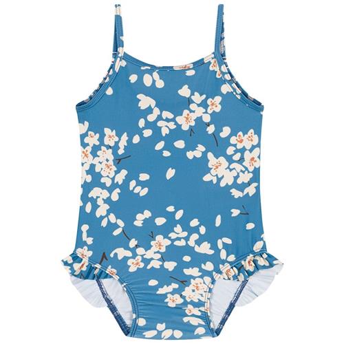 Petit Bateau Blomstret Badedragt Blå 18 Months  Blå  18 måneder  Piger