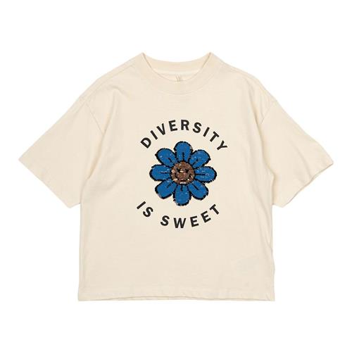 The New Ninette Tee Bright White Bright White 5-6 Y  Hvid  5-6 år  Piger