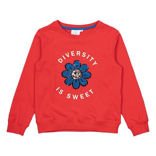 The New Norna Sweatshirt Poppy Red Poppy Red 5-6 Y  Rød  5-6 år  Piger