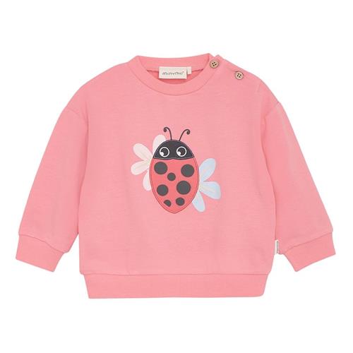 Minymo Sweatshirt Strawberry Pink 68 cm  Lyserød  68 cm  Piger