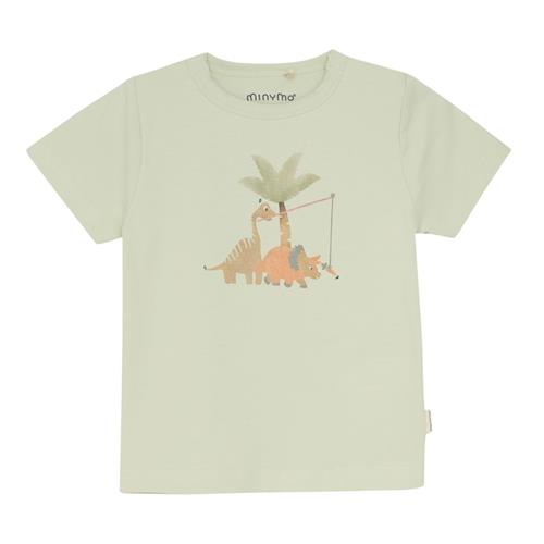 Minymo GOTS T-shirt Tender Greens 74 cm  Grøn  74 cm  Drenge, Piger