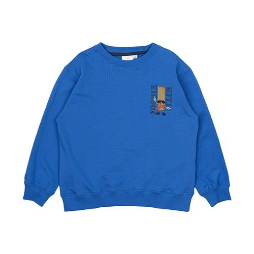 The New GOTS Noor Sweatshirt Daphne Daphne 5-6 Y  Blå  5-6 år  Drenge
