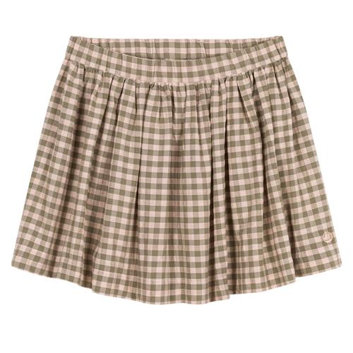 Petit Bateau Gingham Nederdel Lyserød 10 Y  Grøn  10 år  Piger