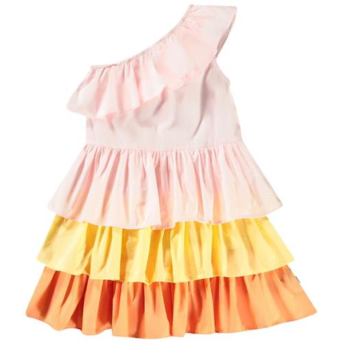 Molo Cora Short-Sleeved Dress Charlotte Pink 98/104 cm  Lyserød  98/104 cm  Piger