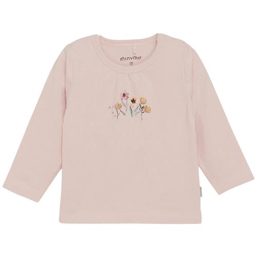 Minymo Langærmet T-shirt Peach Whip 68 cm  Lyserød  68 cm  Piger