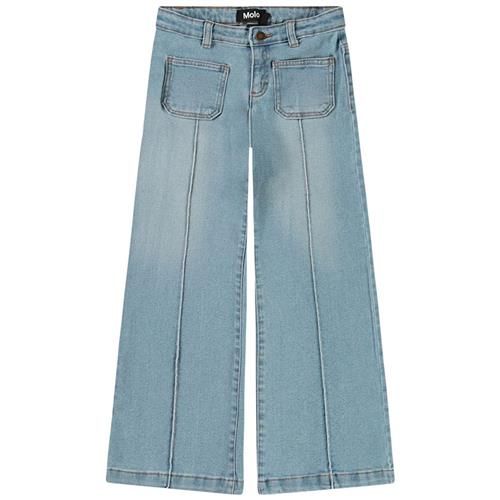 Molo Adina Woven Pants Clear Washed Blue 164 cm  Blå  164 cm  Piger