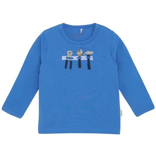 Minymo Langærmet T-shirt Regatta 74 cm  Blå  74 cm  Drenge, Piger
