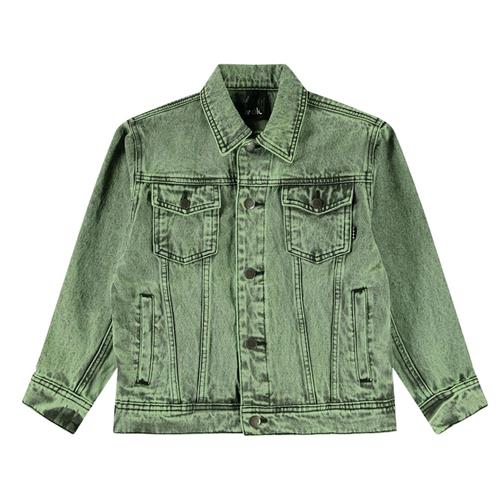 Molo Honore Denim Jacket Cambuci Dye 98 cm  Grøn  98 cm  Drenge, Piger