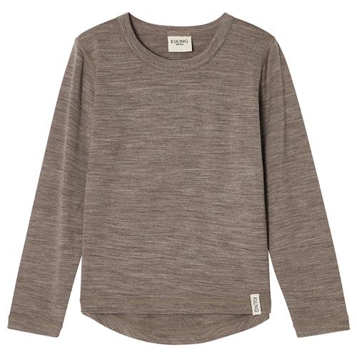 Kuling Canberra Baselayer-top I Uld Light Brown Melange  74/80 cm Uld Brun  74/80 cm  Drenge, Piger
