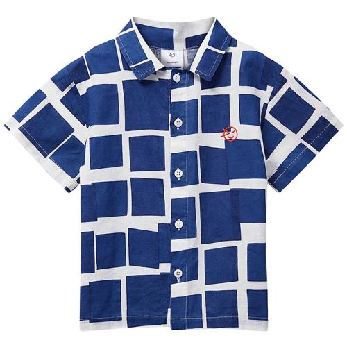 Wynken Camp Collar Skjorte Klein Blue Eames Kite 2 Y  Blå  2 år  Drenge, Piger
