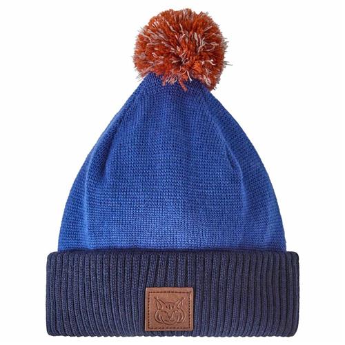 Kuling St Moritz Kontrastfarvet Strikket Hue Navyblå 56/68 cm  Blå  56/68 cm  Drenge, Piger