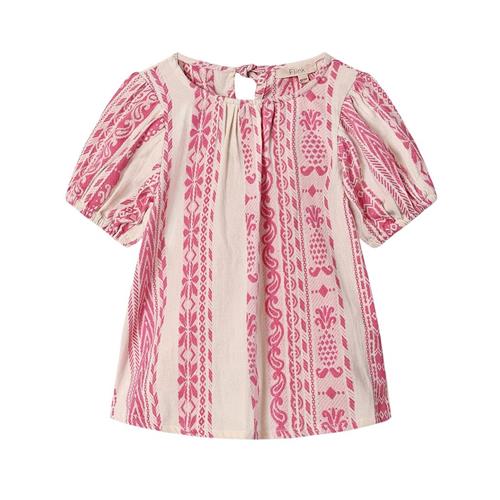 Fliink Addie Bluse Cloud Dancer Pink Stripe 18 months  Lyserød  18 måneder  Piger