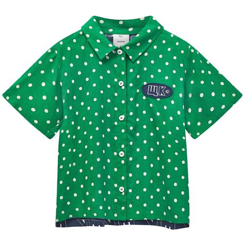 Wynken W.K Skjorte Fresh Green Polka Dot 4 Y  Grøn  4 år  Drenge, Piger