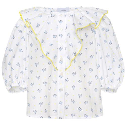 Paade Mode Blomstret Bluse Pearl White 4 Y  Hvid  4 år  Piger