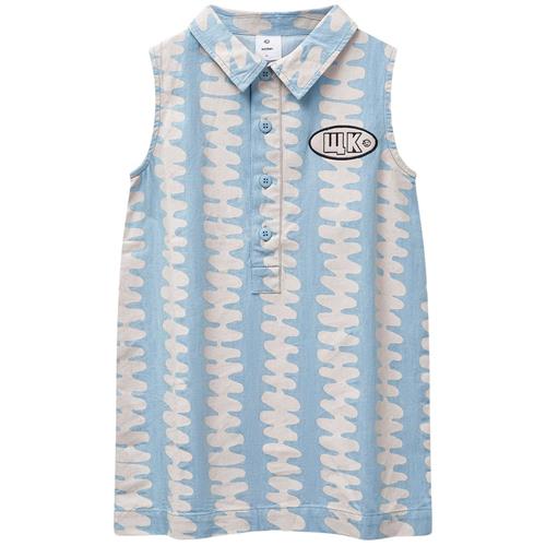Wynken Amore Denim-kjole Soft Pink Stripe 4 Y  Blå  4 år  Piger