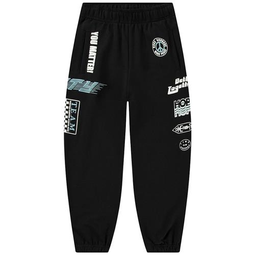Molo Allen Soft Pants Messages 98 cm  Sort  98 cm  Drenge, Piger