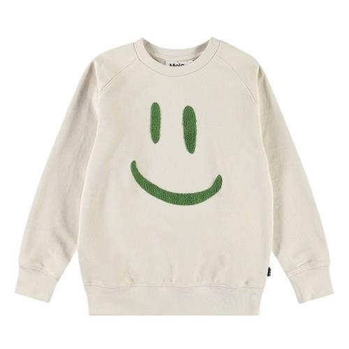 Molo Mike Sweatshirt White Noise 110 cm  Hvid  110 cm  Drenge, Piger