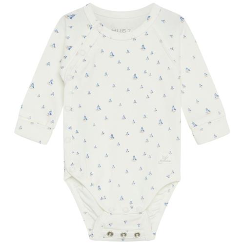 Hust&Claire Bing Mønstret Babybody Aquarius 56 cm  Creme  56 cm  Drenge, Piger