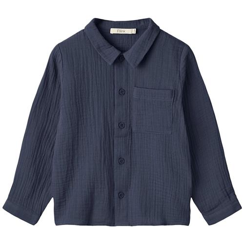Fliink Elmo Langærmet Skjorte Insignia Blue 12 months  Blå  12 måneder  Drenge, Piger