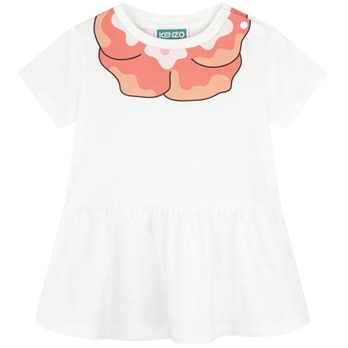Kenzo Kjole Med Tryk Elfenben 6 Months  Creme  6 måneder  Piger