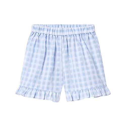 Fliink Pari Shorts Med Flæser Dream Blue Check 5 Y  Blå  5 år  Drenge, Piger