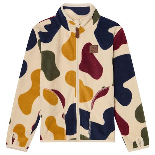 Kuling Northpole Fleece-jakke Graphic Shapes  74/80 cm  Hvid  74/80 cm  Drenge, Piger