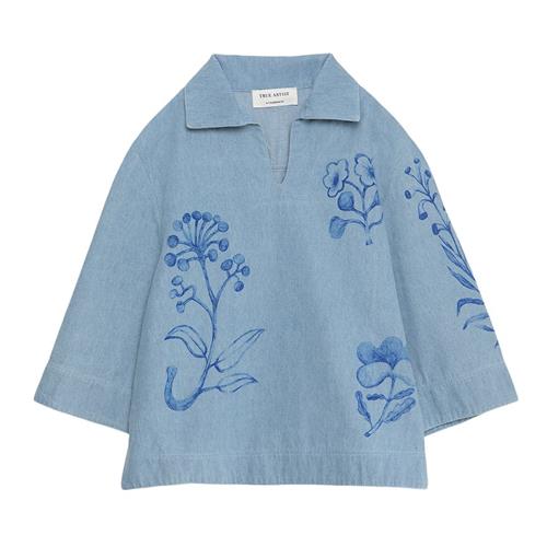 True Artist Herbarium Kortærmet Skjorte Light Blue 6-7 Y  Blå  6-7 år  Drenge, Piger