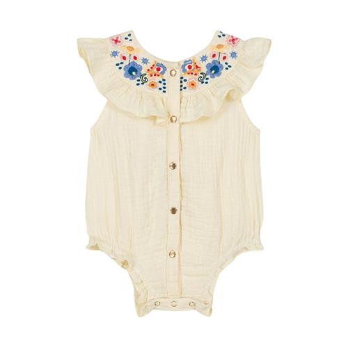 Louise Misha Jade Romper Lemon 3 months  Gul  3 måneder  Piger