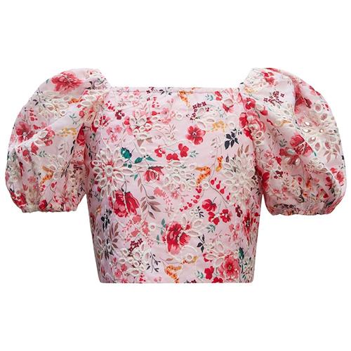 Bardot Junior Amelia Blomstret Top Blush 5 Y  Lyserød  5 år  Piger