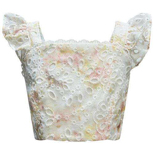 Bardot Junior Thalia Blomstret Top Spring Bloom 12 Y  Creme  12 år  Piger