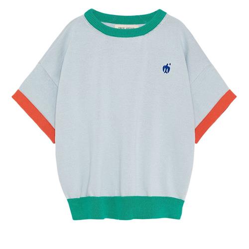 True Artist L'orangerie Strikket T-shirt Light Blue 6-7 Y  Blå  6-7 år  Drenge, Piger