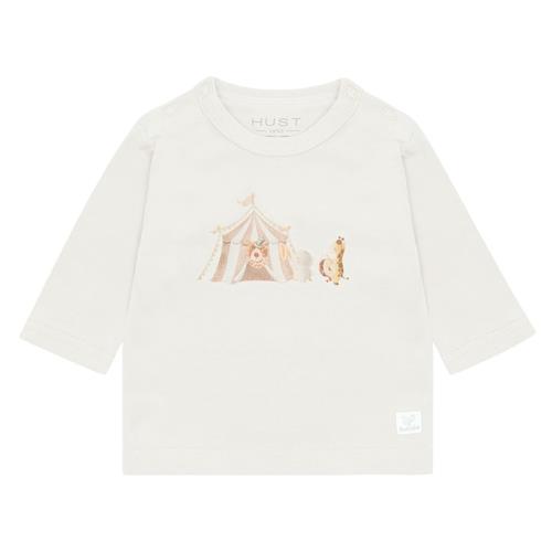 Hust&Claire Alex Langærmet T-shirt Snow White 50 cm  Hvid  50 cm  Drenge, Piger
